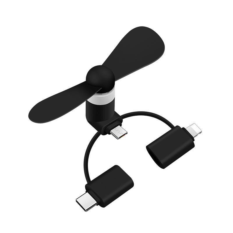 Mobile mini fan - Plug and Play with your phone