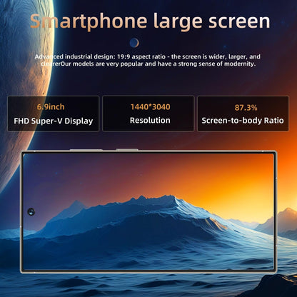 C25 Ultra Cell Phone 5G Mobile Phone 256GB Smartphone With Tool Pen, Android 15