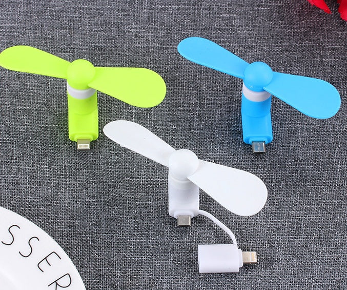 Mobile mini fan - Plug and Play with your phone