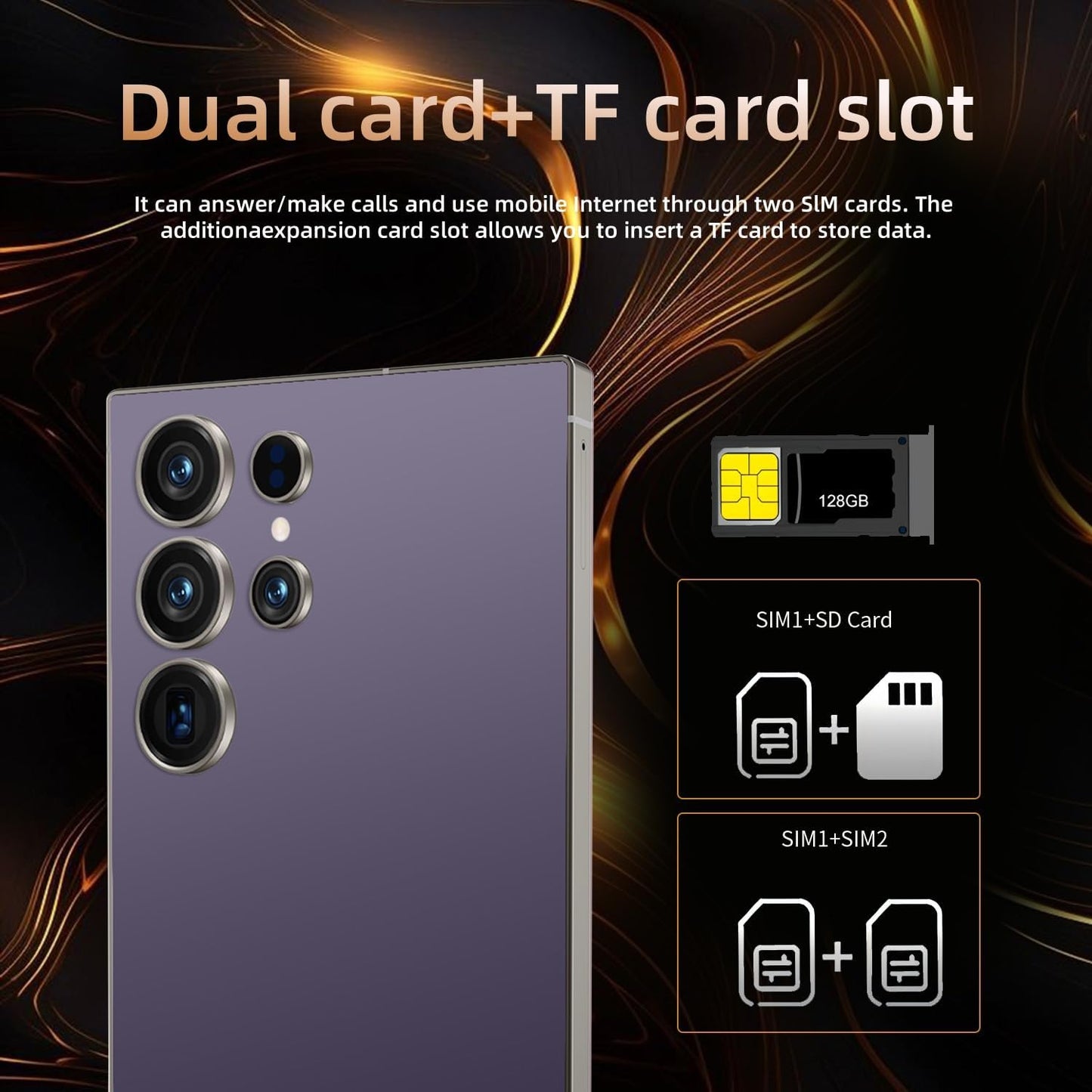 C25 Ultra Cell Phone 5G Mobile Phone 256GB Smartphone With Tool Pen, Android 15