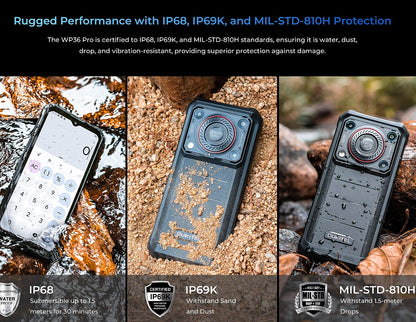 P36 PRO Mobile Phone - 256GB 6.5" Durable - Extra Large Battery