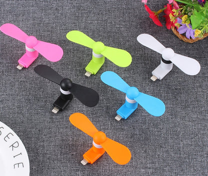 Mobile mini fan - Plug and Play with your phone