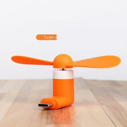 Mobile mini fan - Plug and Play with your phone
