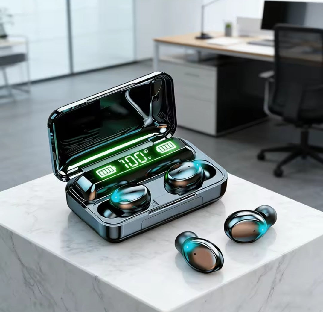 New TWS Bluetooth Headphones 9D Stereo High Bass Sport Earphones Handfree Touch Control Tws Wireless Earbuds Waterproof Headset