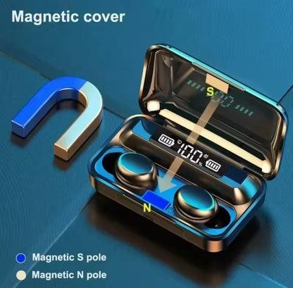 New TWS Bluetooth Headphones 9D Stereo High Bass Sport Earphones Handfree Touch Control Tws Wireless Earbuds Waterproof Headset